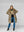 Abrigo Mujer Bianca Relaxed Fit Cuello Con Solapa Manga Caida Beige Lineatre