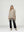 Sweater Mujer Rosario Regular Cuello Redondo Manga Ajustada Fango Lineatre
