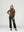 Sweater Mujer Teresa Relaxed Cuello Alto Redondo Manga Caída Chocolate Lineatre