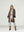 Cardigan Mujer Renata Relaxed Cuello Con Solapa Manga Acampanada Chocolate Lineatre