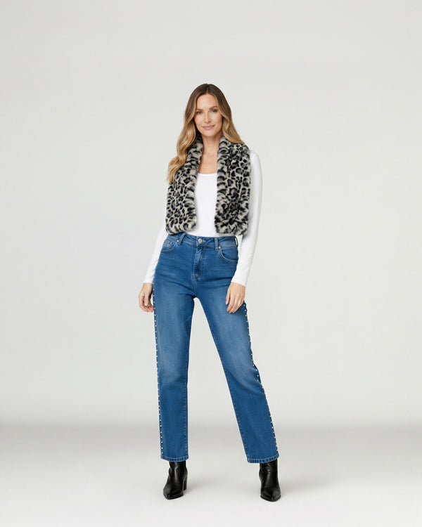 Cuello Mujer Soledad Gris Lineatre