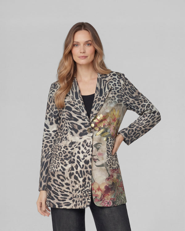 Abrigo Mujer Soledad Relaxed Cuello Con Solapa Manga Caída Beige Lineatre