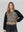 Chaqueta Mujer Elena Relaxed Cuello En V Manga Caída Negro Lineatre