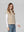 Gillet Mujer Antonia Relaxed Cuello Medio Alto Con Cierre Manga Caída Beige Lineatre