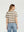Polera Mujer Paz Overside Cuello Bote Manga Caida Camel Lineatre