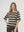 Polera Mujer Paz Overside Cuello Bote Manga Caida Chocolate Lineatre