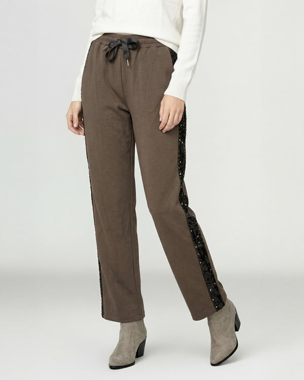 Pantalon Mujer Montserrat Relaxed Chocolate Lineatre