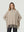 Sweater Mujer Rosario Regular Cuello Redondo Manga Ajustada Fango Lineatre