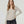 Sweater Mujer Ornella Relaxed Cuello En V Manga Caída Fango Lineatre