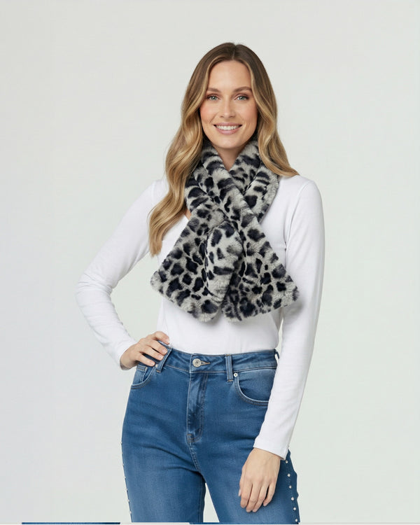 Cuello Mujer Aurora Gris Lineatre