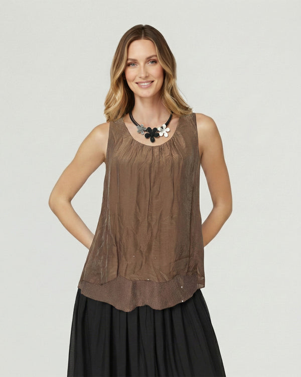 Collar Mujer Priscilla Negro Lineatre