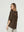 Poleron Mujer Montserrat Relaxed Cuello En V Manga Caída Chocolate Lineatre