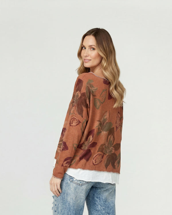 Polera Mujer Elisa Burdeo Lineatre