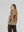 Polera Mujer Josefina Overside Cuello En V Manga Caída Camel Lineatre