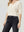 Sweater Mujer Mara Relaxed Cuello En V Manga Caída Crudo Lineatre