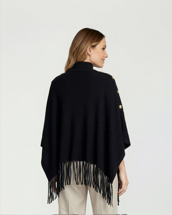 Sweater Mujer Rosario Regular Cuello Redondo Manga Ajustada Negro Lineatre