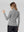 Sweater Mujer Josefa Slim Fit Cuello Alto Redondo Manga Ajustada Gris Lineatre