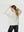Sweater Mujer Elena Relaxed Cuello Redondo Manga Caída Crudo Lineatre