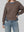 Poleron Mujer Soledad Overside Cuello Redondo Manga Caída  Chocolate Lineatre