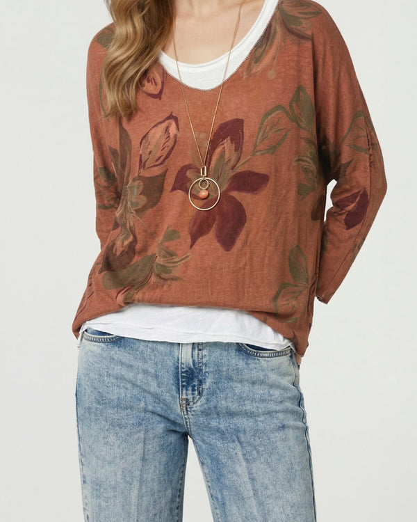 Polera Mujer Elisa Burdeo Lineatre