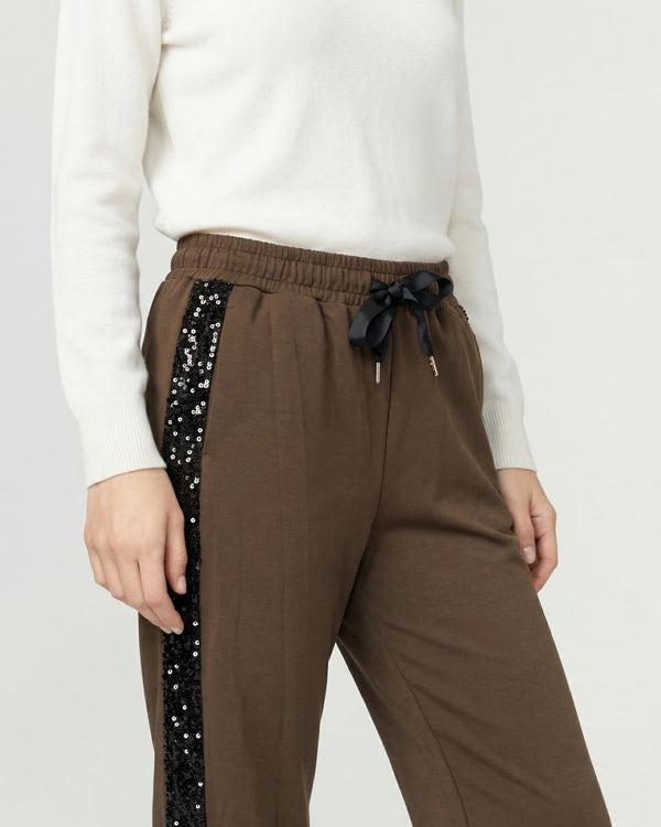 Pantalon Mujer Montserrat Relaxed Chocolate Lineatre