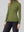 Sweater Mujer Josefa Slim Fit Cuello Alto Redondo Manga Ajustada Militar Lineatre