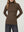 Sweater Mujer Teresa Relaxed Cuello Alto Redondo Manga Caída Chocolate Lineatre