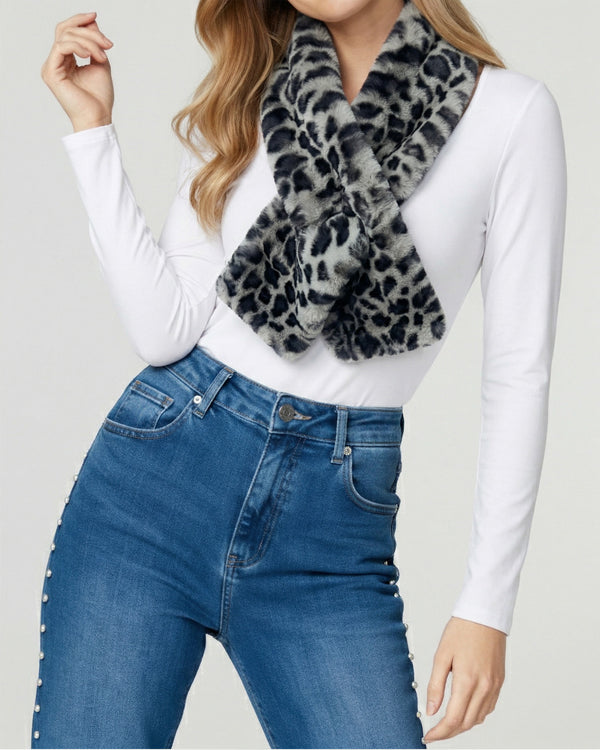 Cuello Mujer Aurora Gris Lineatre