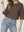Poleron Mujer Consuelo Relaxed Cuello Redondo Manga Acampanada Chocolate Lineatre
