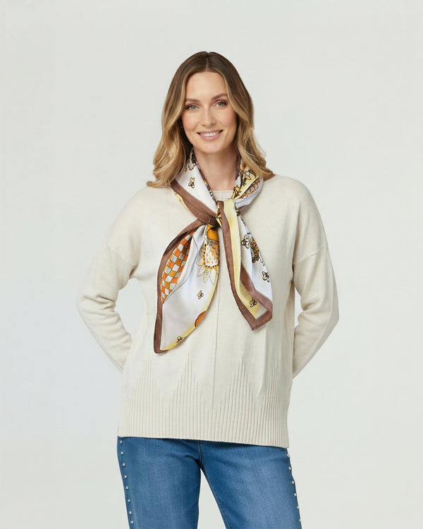 Pañuelo Mujer Fabiana Café Lineatre