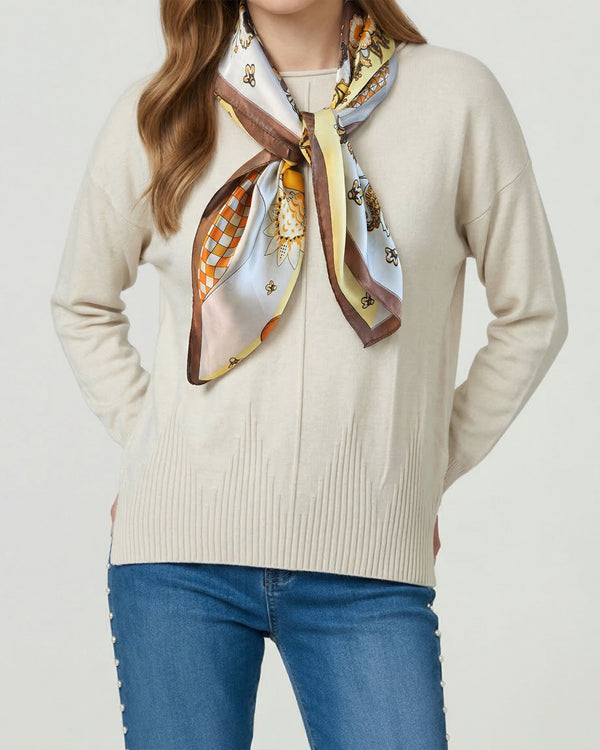 Pañuelo Mujer Fabiana Café Lineatre