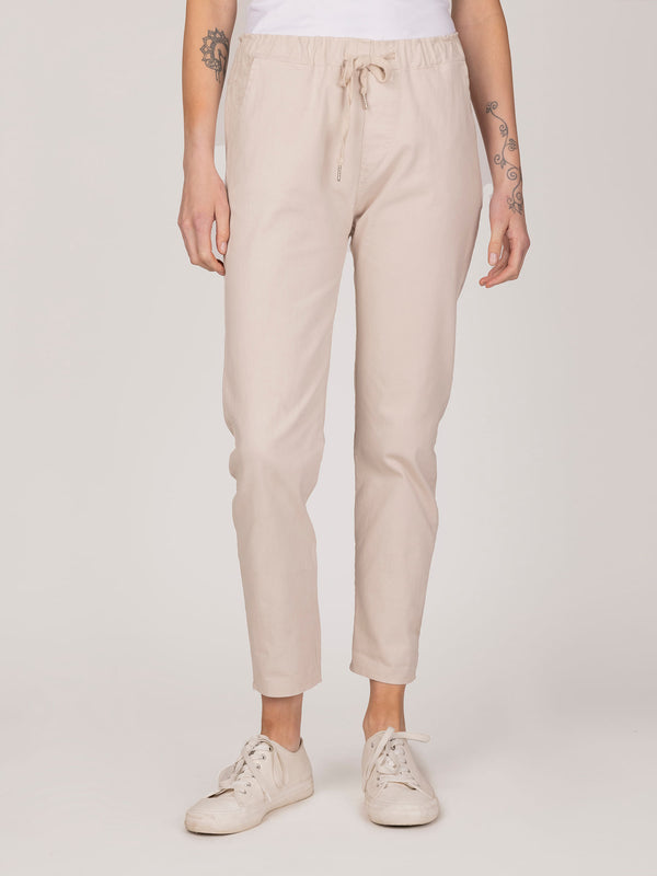 Pantalon beige lineatre