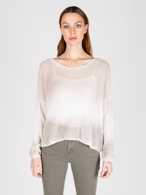 Sweater beige lineatre