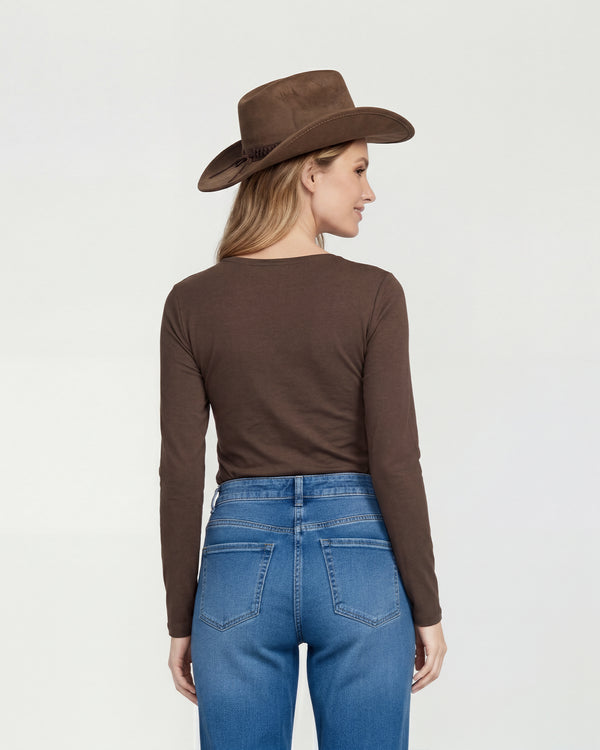 Sombrero Mujer Emilia Taupe Lineatre
