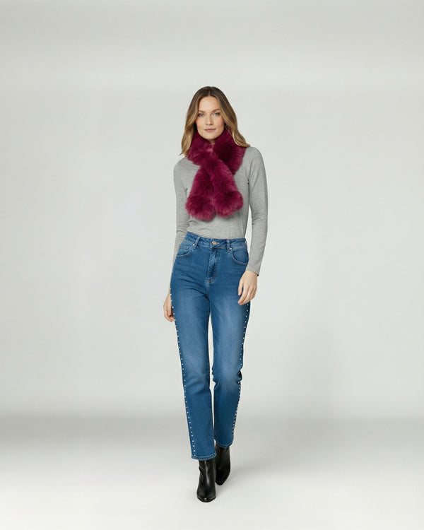 Cuello Mujer Ida Vino Lineatre