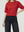 Poleron Mujer Consuelo Relaxed Cuello Redondo Manga Acampanada Rojo Lineatre