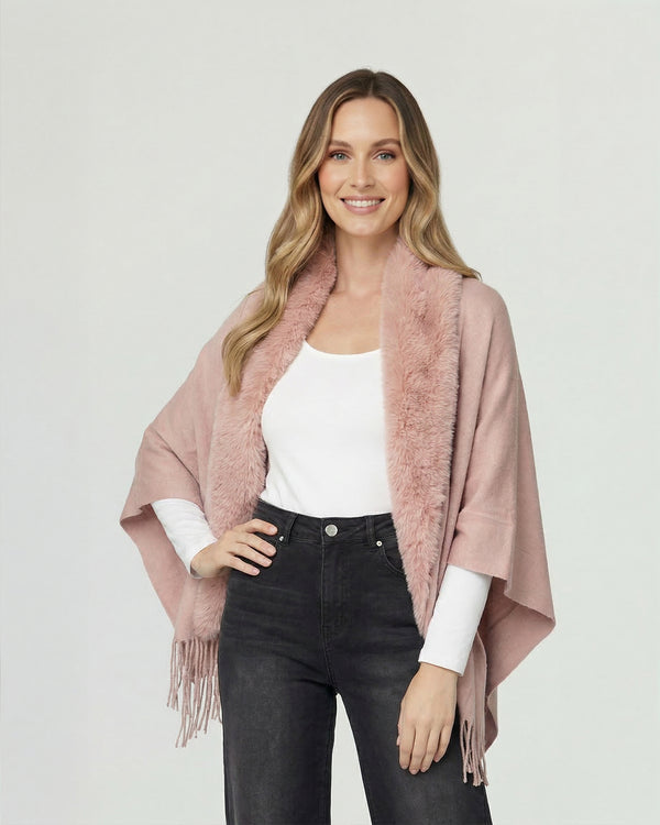 Poncho Mujer Isidora Rosa Lineatre