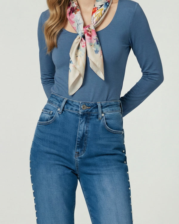 Pañuelo Mujer Candelaria Beige Lineatre