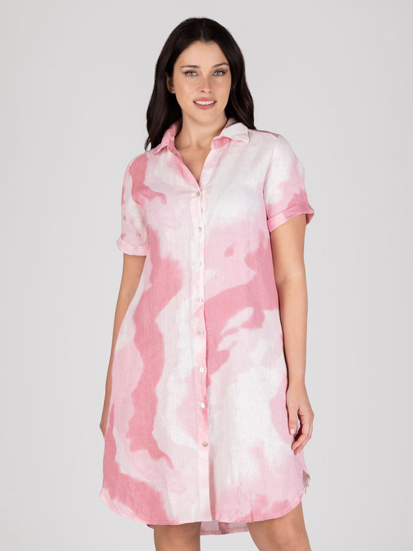 Vestido rosa lineatre