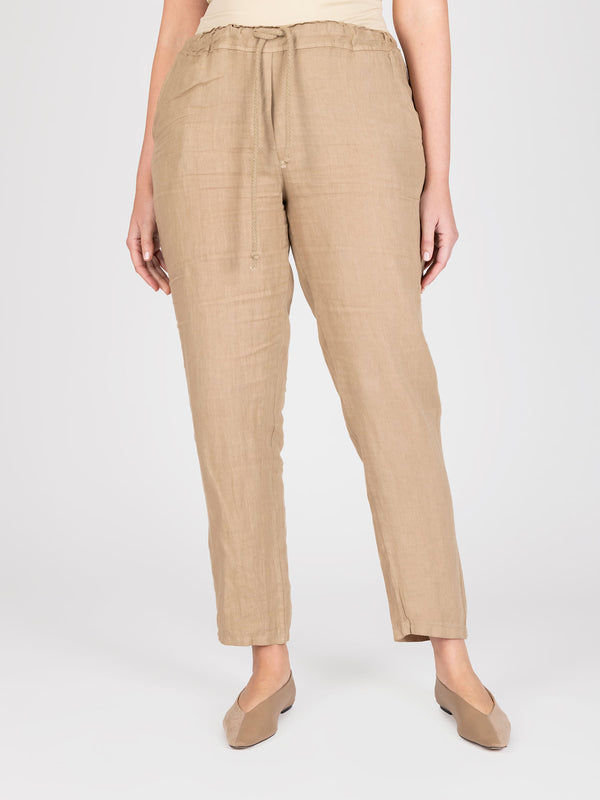 Pantalon taupe lineatre