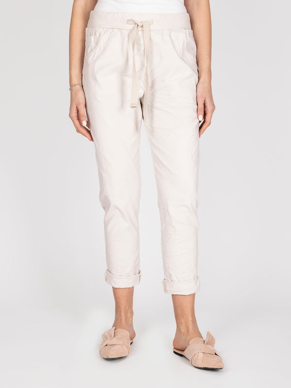 Pantalon beige lineatre