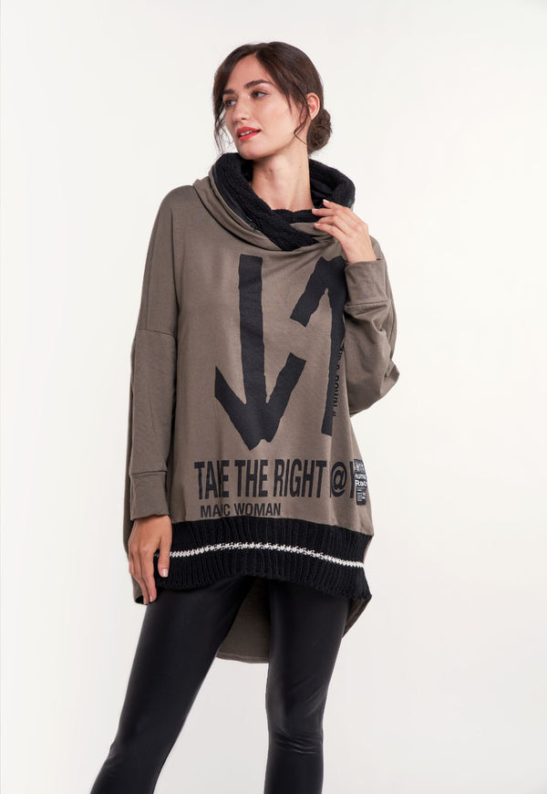 Poleron pía fango lineatre