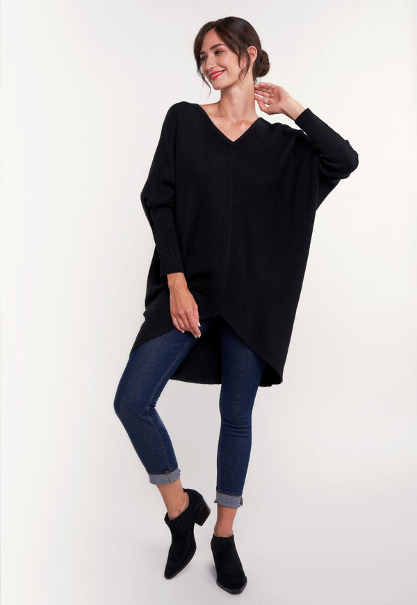 Sweater ferrara negro lineatre