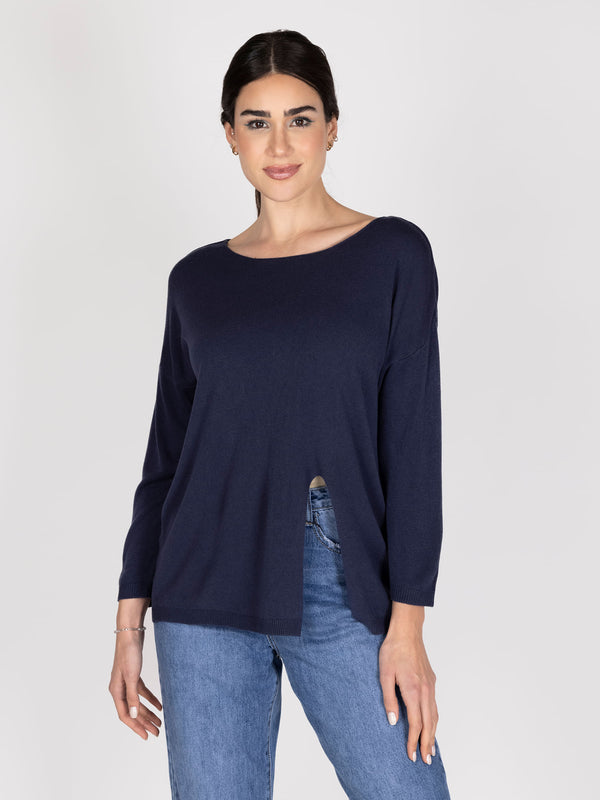 Sweater azul lineatre