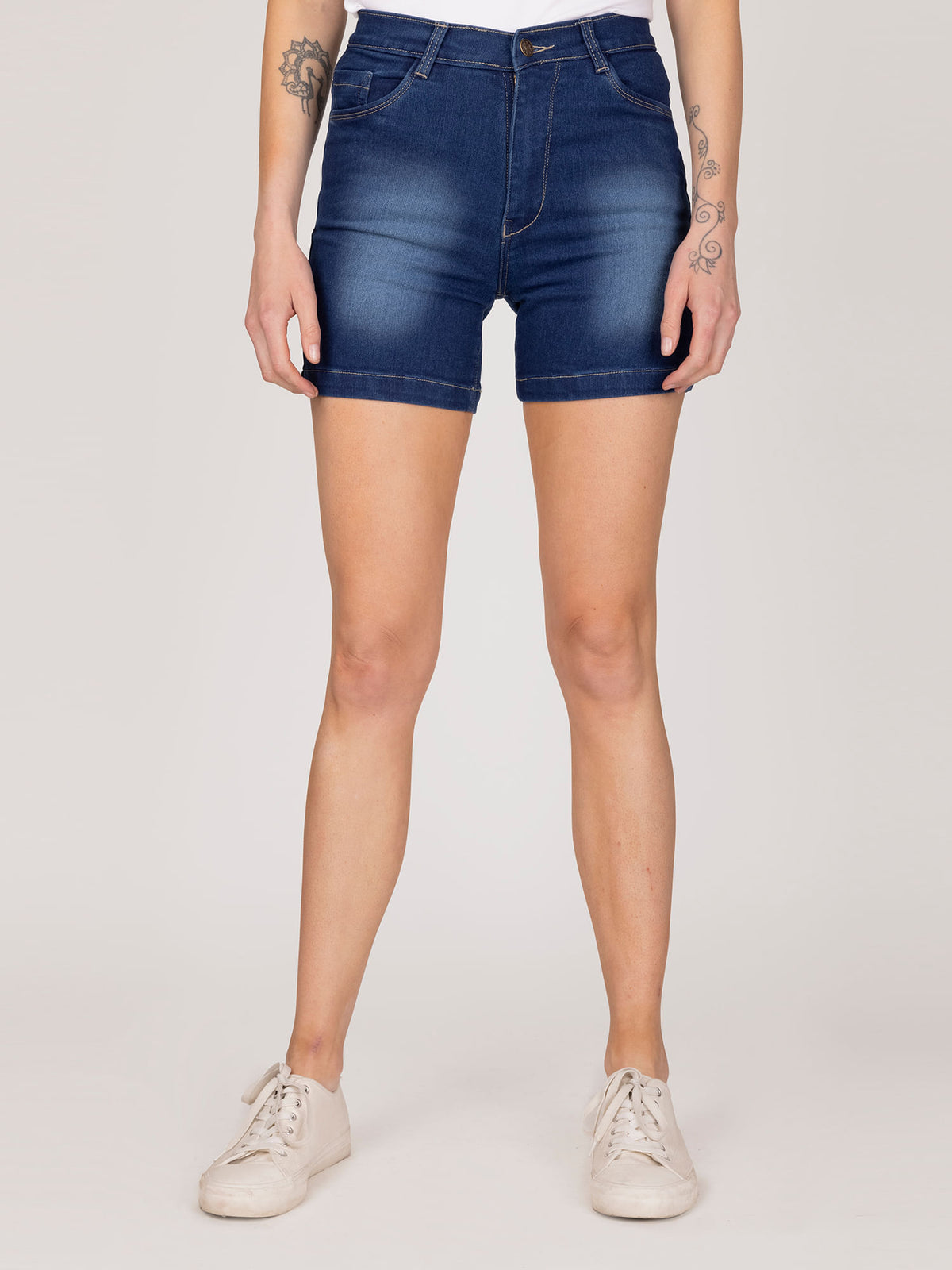 Short Mujer Azul Lineatré