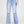 Jeans wide leg abertura azul lineatre