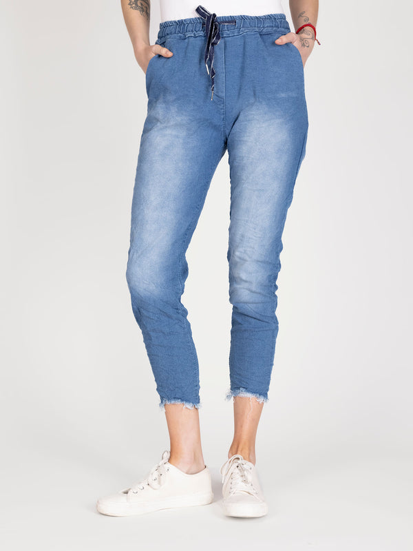 Pantalon Denim Regular Jeans Lineatre