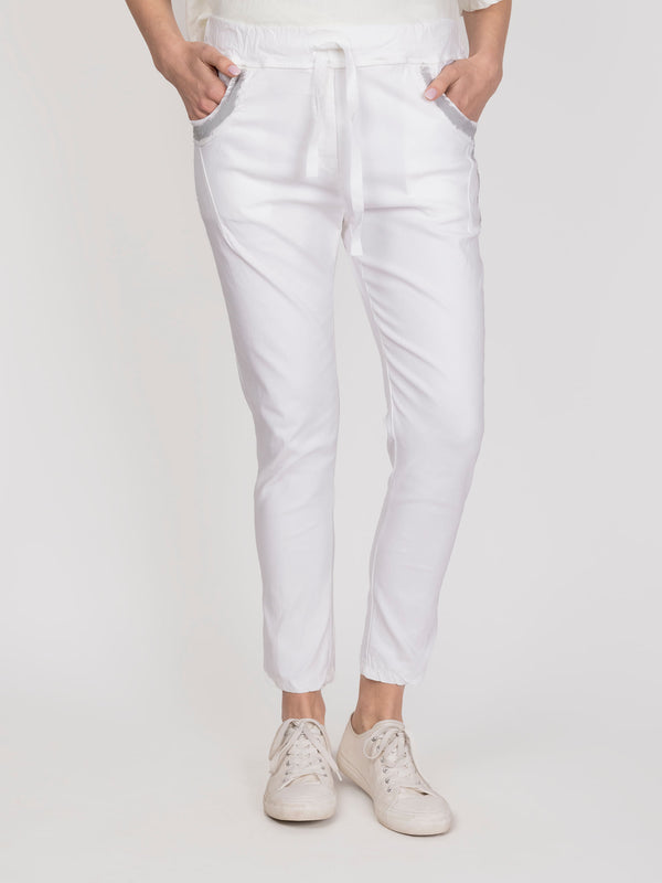 Pantalon blanco lineatre