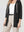 Abrigo Mujer Camila Relaxed fit Cuello en V manga caída Negro Lineatre