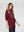 Abrigo Mujer Camila Relaxed fit Cuello en V manga caída Vino Lineatre